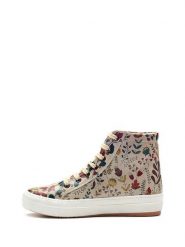 Goby Sneakersy w kolorze beżowym ze wzorem rozmiar: 41. Brązowe obuwie sportowe damskie Goby, z materiału, za kostkę, bez zapięcia. Za 217.99 zł.