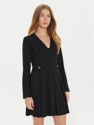 TWINSET Sukienka codzienna 242TT2171 Czarny Loose Fit. Czarne sukienki damskie Twinset, bez wzorów, z syntetyku, bez ramiączek. Za 409.99 zł.