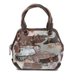 Brązowy Elegancki Kuferek Damski Anekke. Brązowe kuferki damskie Anekke, z materiału, na ramię, bez dodatków. Za 379.00 zł.