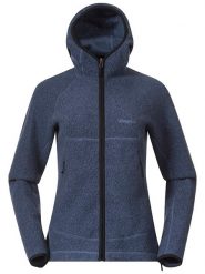 Bergans Kurtka polarowa w kolorze granatowym rozmiar: XS. Niebieskie kurtki damskie Bergans, xs, z polaru, bez kołnierzyka. Za 373.35 zł.