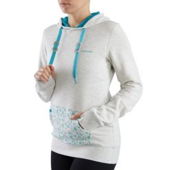 Bluza turystyczna damska Viking Laxa Bamboo z kapturem. Szare bluzy damskie Viking, s, bez wzorów, z kapturem. W wyprzedaży za 126.49 zł.