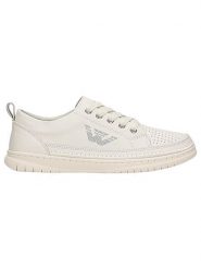 Wojas Skórzane sneakersy w kolorze białym rozmiar: 40. Białe obuwie sportowe damskie Wojas, ze skóry, bez zapięcia. Za 249.76 zł.