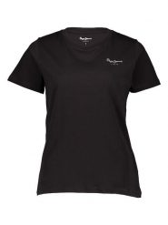 Pepe Jeans Koszulka w kolorze czarnym rozmiar: S. Czarne bluzki damskie Pepe Jeans, s, bez wzorów, z bawełny, bez kołnierzyka, bez ramiączek. Za 87.81 zł.