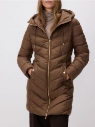 Pikowana kurtka - brązowy. Brązowe kurtki damskie Reserved, l, bez wzorów, z tkaniny, bez kaptura. Za 159.99 zł.