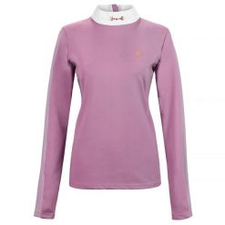 Koszulka konkursowa damska Equestrian Queen Charlotte 23AW długi rękaw. Brązowe koszulki damskie EQUESTRIAN QUEEN, s, bez wzorów, bez kołnierzyka, bez ramiączek. Za 158.99 zł.