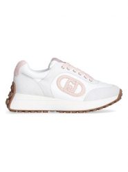 Liu Jo Skórzane sneakersy w kolorze biało-jasnoróżowym rozmiar: 41. Białe obuwie sportowe damskie Liu Jo, z materiału, bez zapięcia. Za 283.74 zł.