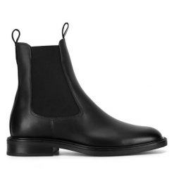 Sztyblety GINO ROSSI. Zielone botki damskie Gino Rossi, bez obcasa, na płaskiej podeszwie, bez zapięcia. Za 299.99 zł.