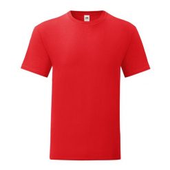 Kultowa Koszulka Unisex Dla Dorosłych. Czerwone bluzki damskie Fruit of the Loom, xl, bez wzorów, sportowe, bez kołnierzyka, bez ramiączek. Za 33.99 zł.