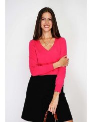 William de Faye Sweter w kolorze różowym rozmiar: 36. Różowe swetry klasyczne damskie William de Faye, z kaszmiru, bez kołnierzyka. Za 130.99 zł.