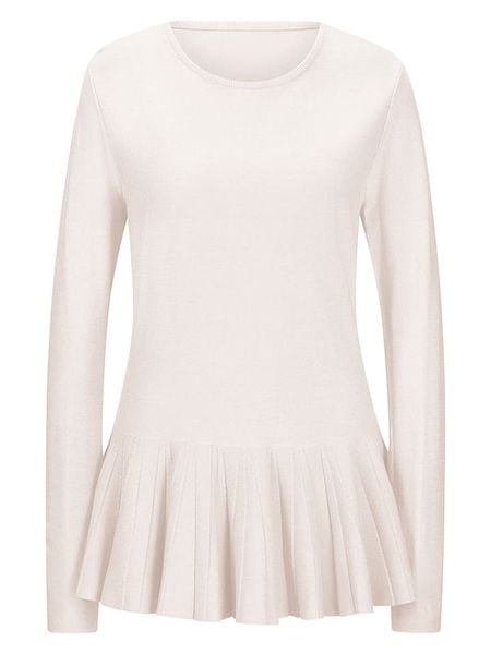 Heine Sweter w kolorze kremowym rozmiar: 44. Brązowe swetry klasyczne damskie Heine, bez kołnierzyka. Za 74.46 zł.