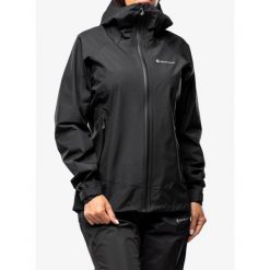 Kurtka z membraną damska Montane Spirit Jacket. Czarne kurtki damskie Montane, bez wzorów, bez kaptura. Za 711.99 zł.