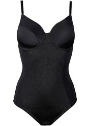 Body na fiszbinach o średnim stopniu modelowania sylwetki. Brązowe bielizna korygująca bonprix, bez wzorów, z bawełny. Za 129.99 zł.