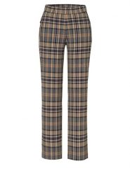 Relaxed by TONI Spodnie "Scarlet" w kolorze granatowo-beżowym rozmiar: 44/L22. Brązowe spodnie materiałowe damskie Relaxed by TONI, bez wzorów, z materiału. Za 134.85 zł.