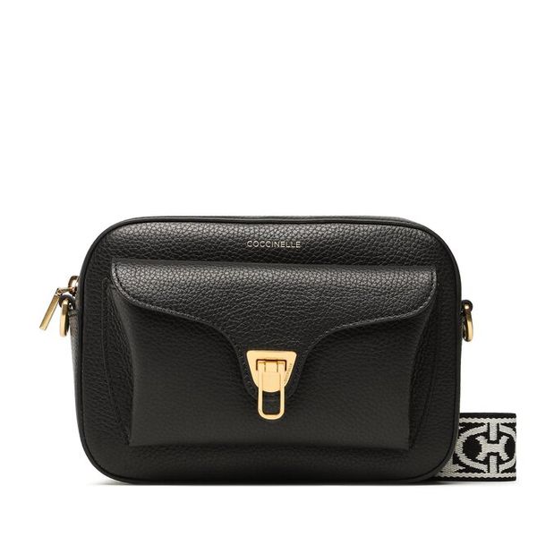 Torebka Coccinelle. Czarne listonoszki damskie Coccinelle, bez wzorów, bez dodatków. Za 1,299.00 zł.