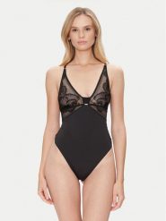 BOSS Body Peony Lace 50545017 Czarny. Czarne body i gorsety Boss, bez wzorów, z syntetyku. Za 239.99 zł.