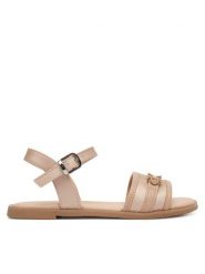 Calvin Klein Sandały Velcro Sandal V3A2-83248-1906 S Różowy. Czerwone sandały dziewczęce Calvin Klein, ze skóry, bez obcasa, bez zapięcia. Za 399.99 zł.
