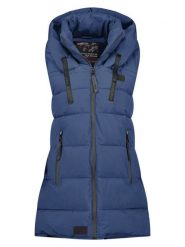 ANAPURNA Kamizelka pikowana "Dolbana" w kolorze granatowym rozmiar: L. Niebieskie kamizelki damskie ANAPURNA, l, bez wzorów, bez kaptura. Za 231.68 zł.