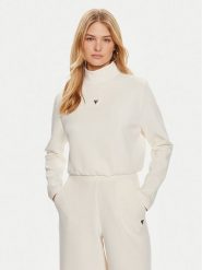 Guess Bluza Olympe V4YQ05 KCAY2 Kremowy Regular Fit. Białe bluzy damskie Guess, l, z aplikacjami, z syntetyku, bez kaptura. Za 235.99 zł.