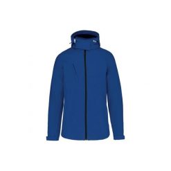 Kurtka damska z kapturem Kariban Softshell. Niebieskie kurtki damskie KARIBAN, bez wzorów, z softshellu, z kapturem. Za 277.00 zł.
