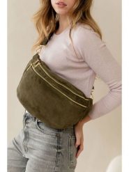 Anna Morellini Skórzana saszetka "Lolanda" w kolorze khaki - 36 x 22 x 12 cm rozmiar: onesize. Brązowe nerki i saszetki damskie Anna Morellini, bez wzorów, z materiału. Za 276.05 zł.