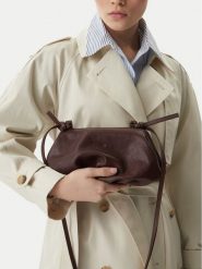 Balagan Torebka Plis M Brązowy ciemny. Brązowe listonoszki damskie BALAGAN, bez wzorów, ze skóry, bez dodatków. Za 999.99 zł.