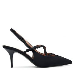 Szpilki LOVE MOSCHINO. Czarne szpilki damskie Love Moschino, bez wzorów, bez obcasa, na szpilce, bez zapięcia. Za 789.99 zł.