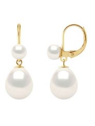 Pearline Złote kolczyki z perłami rozmiar: onesize. Białe kolczyki damskie Pearline, z perłą, złote. Za 904.99 zł.