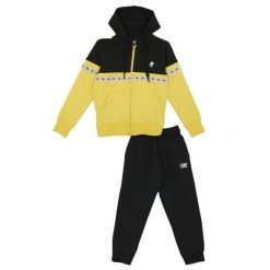 Bluza wygodna z kaptur na co dzień na siłownię. Żółte bluzy damskie LEONE 1947 APPAREL, bez wzorów, z bawełny, bez kaptura. W wyprzedaży za 112.15 zł.