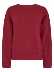 MOSS COPENHAGEN Bluza "Ima Q" w kolorze bordowym rozmiar: XS/S. Czerwone bluzy damskie Moss Copenhagen, s, bez wzorów, bez kaptura. Za 174.95 zł.