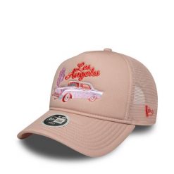 Czapka z daszkiem New Era. Czerwone czapki z daszkiem damskie New Era, bez wzorów. Za 119.99 zł.