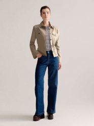 Josephine & Co Kurtka koszulowa "Lobke" w kolorze beżowym rozmiar: 38. Brązowe kurtki damskie Josephine & Co, bez wzorów, bez kaptura. Za 304.99 zł.