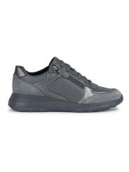 Geox Sneakersy "Alleniee" w kolorze antracytowym rozmiar: 38. Czarne obuwie sportowe damskie Geox, z materiału, bez zapięcia. Za 223.99 zł.