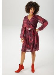 Aniston Sukienka w kolorze bordowym rozmiar: 38. Czerwone sukienki damskie Aniston, bez wzorów, bez ramiączek. Za 109.00 zł.