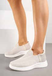 Beżowe Buty Sportowe Sneakersy z Miękką Cholewką pod Kostkę Weamara. Brązowe obuwie sportowe casual damskie Born2be, z jeansu. Za 119.99 zł.