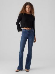 Vero Moda Sweter w kolorze czarnym rozmiar: L. Czarne swetry klasyczne damskie Vero Moda, l, z bawełny, bez kołnierzyka. Za 48.28 zł.