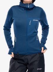Bluza damska rozpinana Berghaus Ridge-Hiker Hoody. Zielone bluzy damskie Berghaus, s, bez wzorów, z materiału, z kapturem. Za 548.89 zł.
