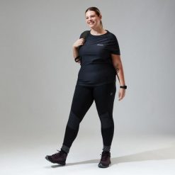 Koszulka szybkoschnąca damska Berghaus 24/7 Tech SS Crew. Szare bluzki damskie Berghaus, s, bez wzorów, bez kołnierzyka, bez ramiączek. Za 119.99 zł.