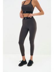 Onamaste Legginsy sportowe "Mali" w kolorze szarym rozmiar: S/M. Szare legginsy damskie Onamaste, m, bez wzorów, z materiału, z podwyższonym stanem, outdoorowe. Za 130.99 zł.