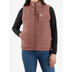 Kamizelka ocieplana damska Carhartt Relaxed Fit Montana Insulated Vest. Czerwone kamizelki damskie Carhartt, m, bez wzorów, bez kaptura. Za 503.99 zł.