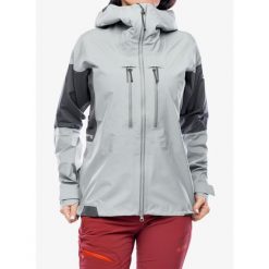 Kurtka z membraną damska Berghaus MTN Guide Alpine Pro Jacket. Szare kurtki damskie Berghaus, bez wzorów, bez kaptura. Za 1,551.99 zł.