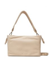 Tommy Hilfiger Torebka Th Soft Summer Mini Bucket AW0AW17541 Beżowy. Brązowe torebki klasyczne damskie Tommy Hilfiger, ze skóry, bez dodatków. Za 389.99 zł.