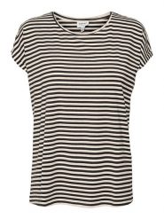 Vero Moda Koszulka "Ava" w kolorze czarnym rozmiar: S. Czarne bluzki damskie Vero Moda, s, bez wzorów, z lyocellu, bez kołnierzyka, bez ramiączek. Za 74.46 zł.