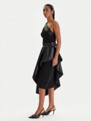 KARL LAGERFELD Sukienka koktajlowa B1W13002 Czarny Slim Fit. Czarne sukienki damskie KARL LAGERFELD, bez wzorów, z syntetyku, wizytowe, bez ramiączek. Za 1,749.00 zł.