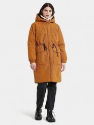 Didriksons Dwustronna parka "Anna" w kolorze pomarańczowo-czarnym rozmiar: 44/46. Czarne parki damskie Didriksons, bez kaptura. Za 355.78 zł.