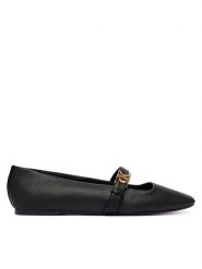 Calvin Klein Baleriny Squared Ballerina Mj Lth Mg Hdw HW0HW03430 Czarny. Czarne balerinki damskie Calvin Klein, bez wzorów, ze skóry. Za 489.99 zł.
