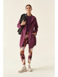TATUUM Płaszcz przejściowy w kolorze ciemnofioletowym rozmiar: 38. Różowe płaszcze damskie TATUUM, bez wzorów, bez kaptura. Za 280.95 zł.