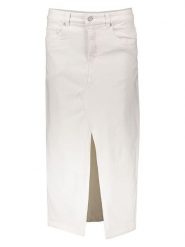 SisterS point Spódnica dżinsowa w kolorze białym rozmiar: XL. Białe spódnice damskie Sisters Point, na co dzień, xl, bez wzorów, klasyczne, midi. Za 65.54 zł.