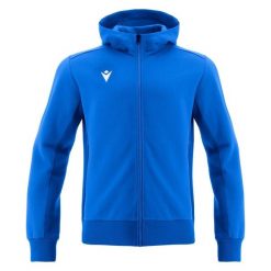 Bluza z kapturem z pełnym zamkiem błyskawicznym Macron Trumpet. Niebieskie bluzy damskie Macron, xl, bez wzorów, z gumy, z kapturem. Za 364.50 zł.