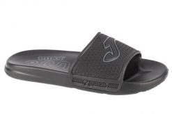 Klapki na basen damskie, S.Island Lady 24 SISLLS. Czarne klapki damskie Joma, bez wzorów, z materiału, bez obcasa, bez zapięcia. Za 44.99 zł.