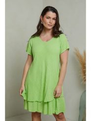 Curvy Lady Sukienka w kolorze limonkowym rozmiar: 48/50. Zielone sukienki damskie Curvy Lady, bez wzorów, klasyczne, bez ramiączek. Za 141.19 zł.